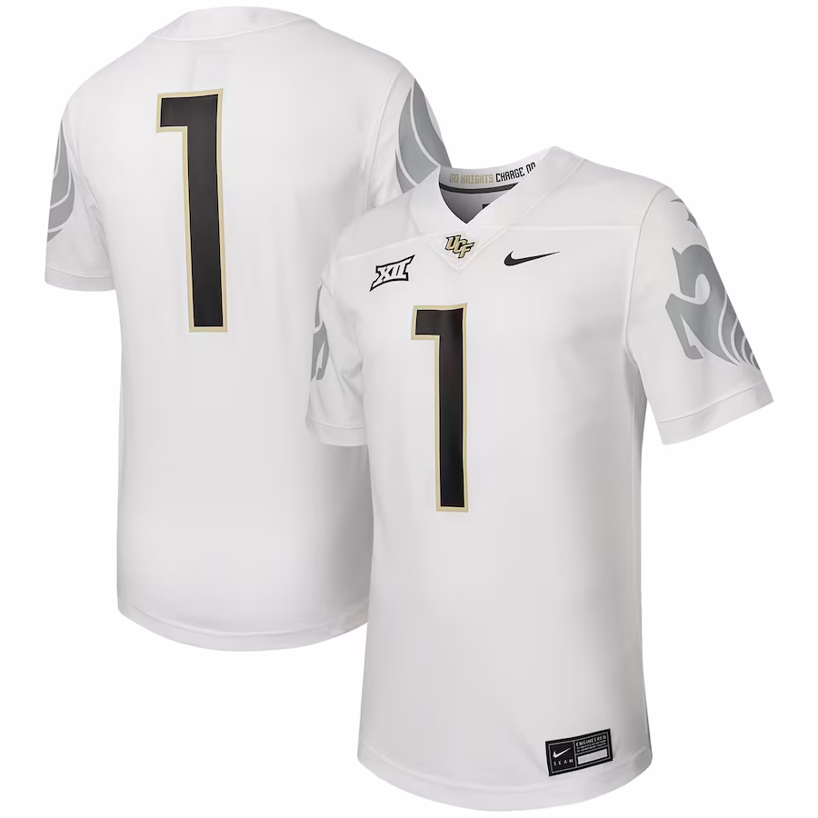 #1 UCF Knights Nike Untouchable Football Replica Jersey - White - Jersey