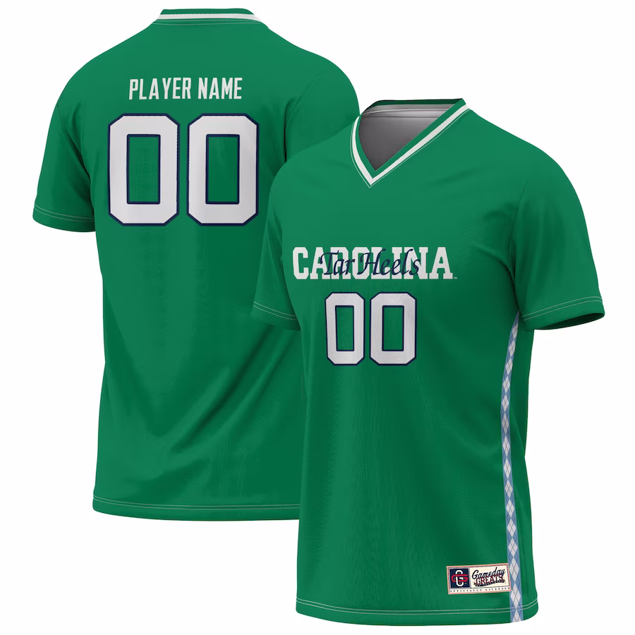 North Carolina Tar Heels GameDay Greats Unisex NIL Pick-A-Player Women's Soccer Lightweight Fashion Goalie Jersey - Green - Jersey