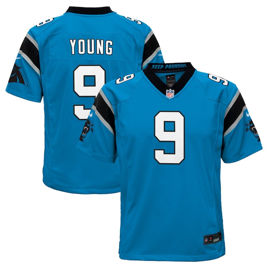 Youth Carolina Panthers Bryce Young Nike Blue Game Jersey - Jersey