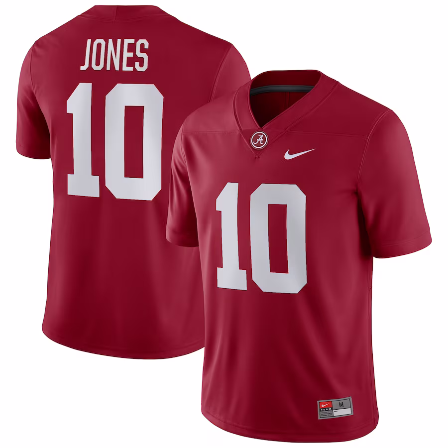 Mac Jones Alabama Crimson Tide Nike Player Game Jersey - Crimson - Jersey