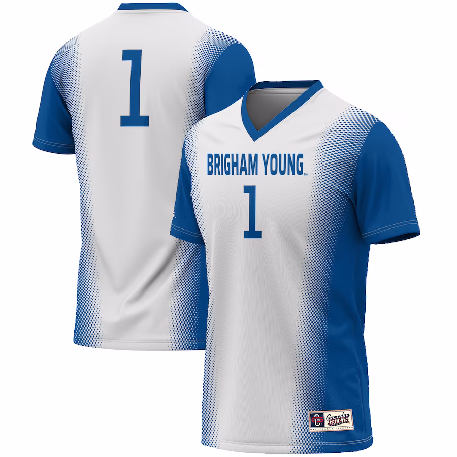 #1 BYU Cougars GameDay Greats Youth  Lightweight Women's Soccer Jersey - White - Jersey