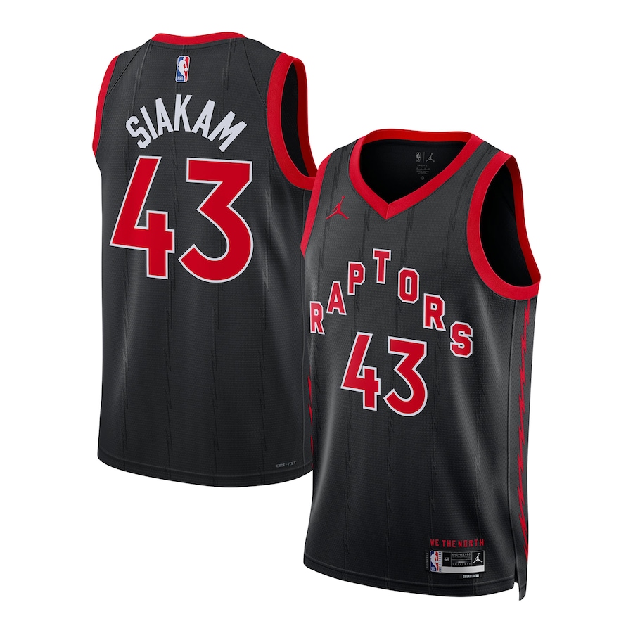 Unisex Toronto Raptors Pascal Siakam Jordan Brand Black Swingman Jersey - Statement Edition - Jersey