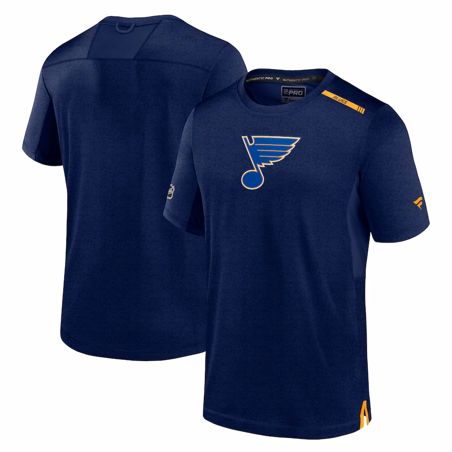 Men's St. Louis Blues Fanatics Navy Authentic Pro Performance T-Shirt - Jersey
