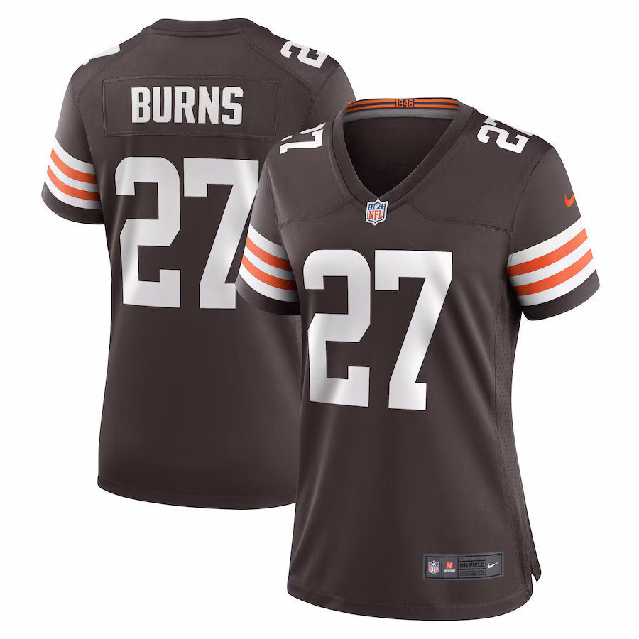 Women's Cleveland Browns Lorenzo Burns Nike  Brown Team Game Jersey - Jersey
