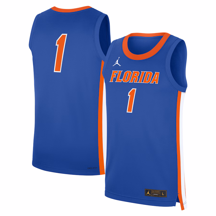 Men's Jordan Brand Royal Florida Gators Road Replica Basketball Jersey - Jersey