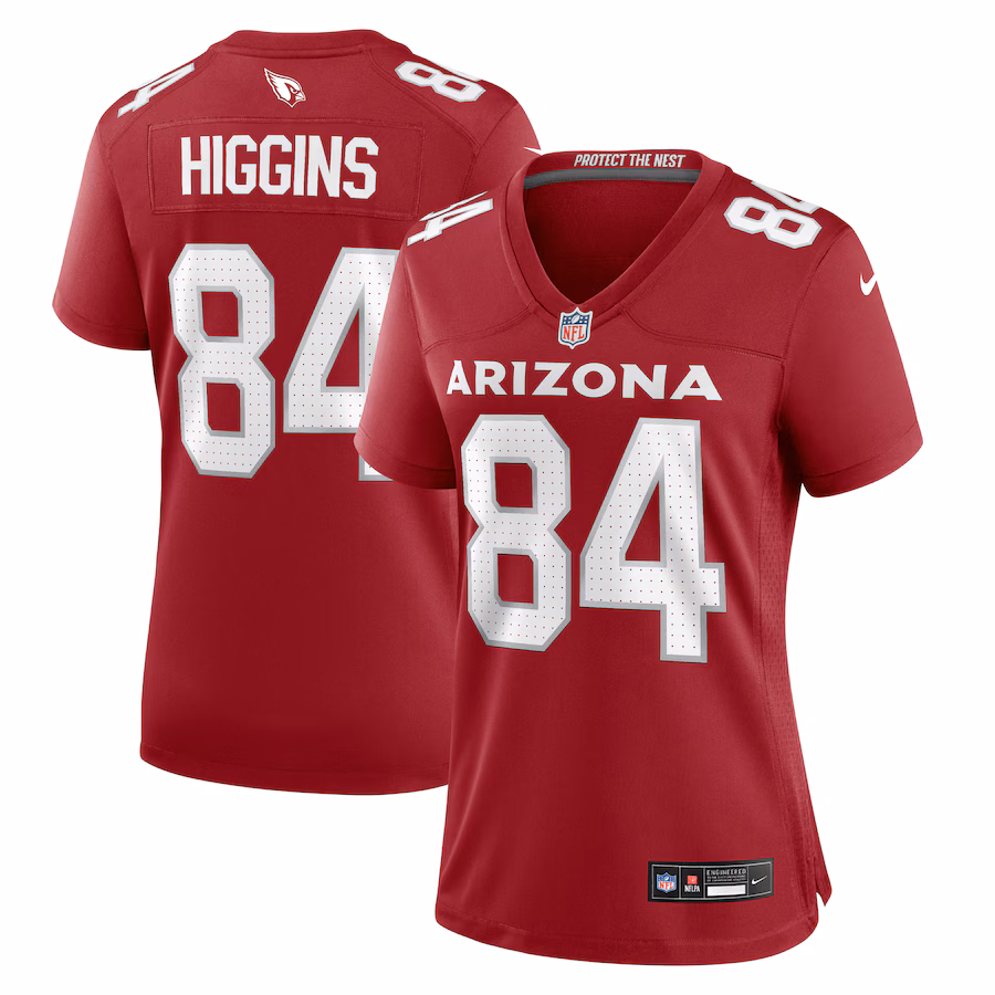 Women's Arizona Cardinals Elijah Higgins Nike  Cardinal Team Game Jersey - Jersey