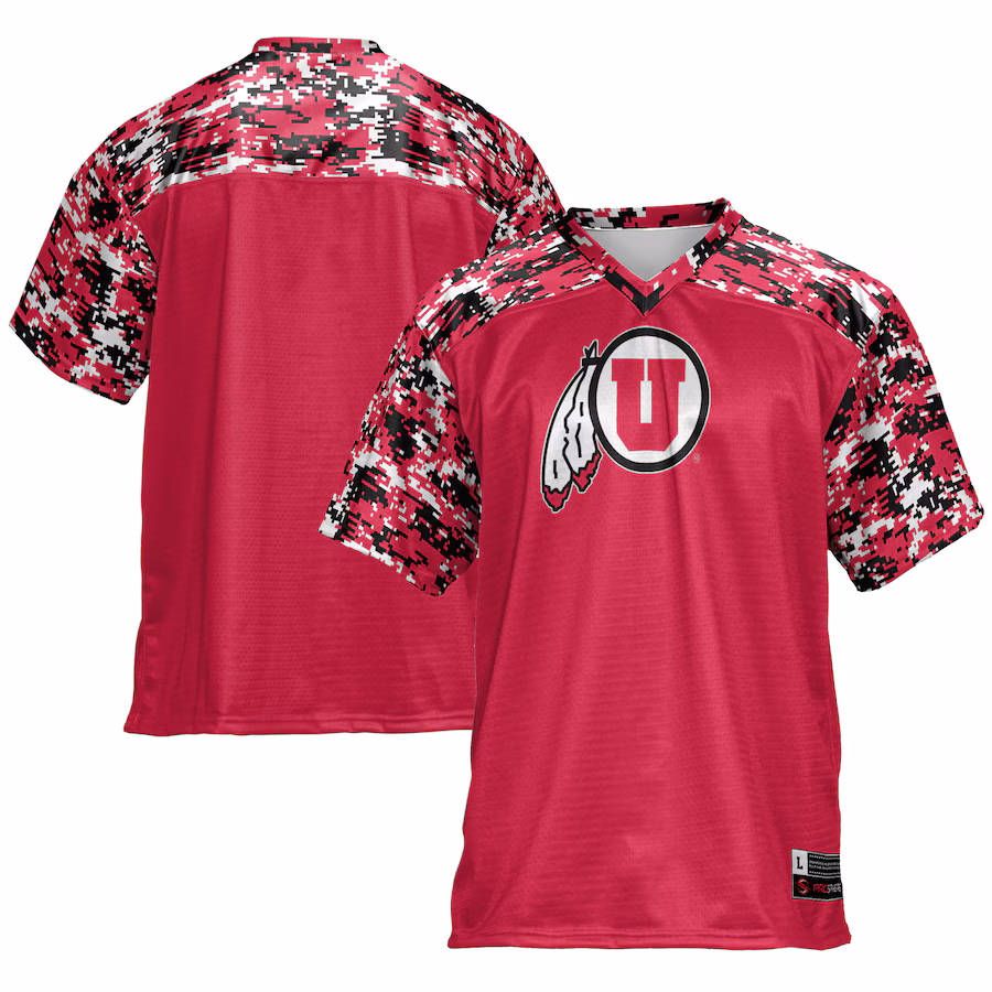 Men's GameDay Greats Red Utah Utes Football Jersey - Jersey