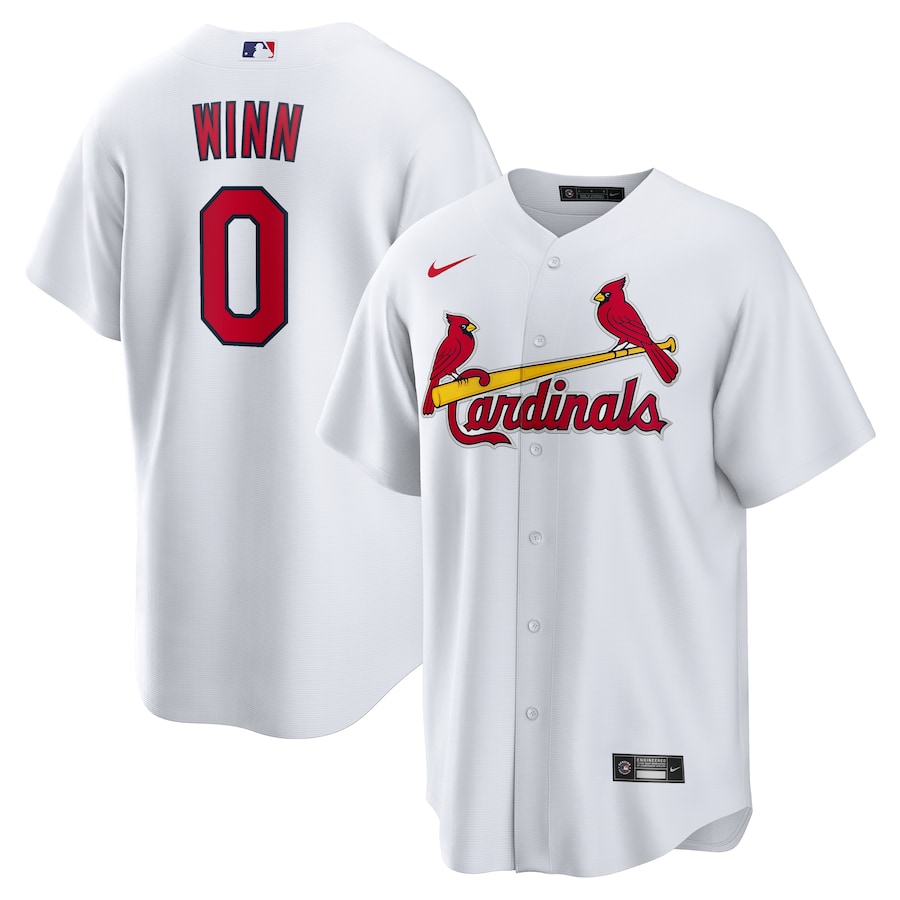 Men's St. Louis Cardinals Masyn Winn Nike White Home Replica Jersey - Jersey