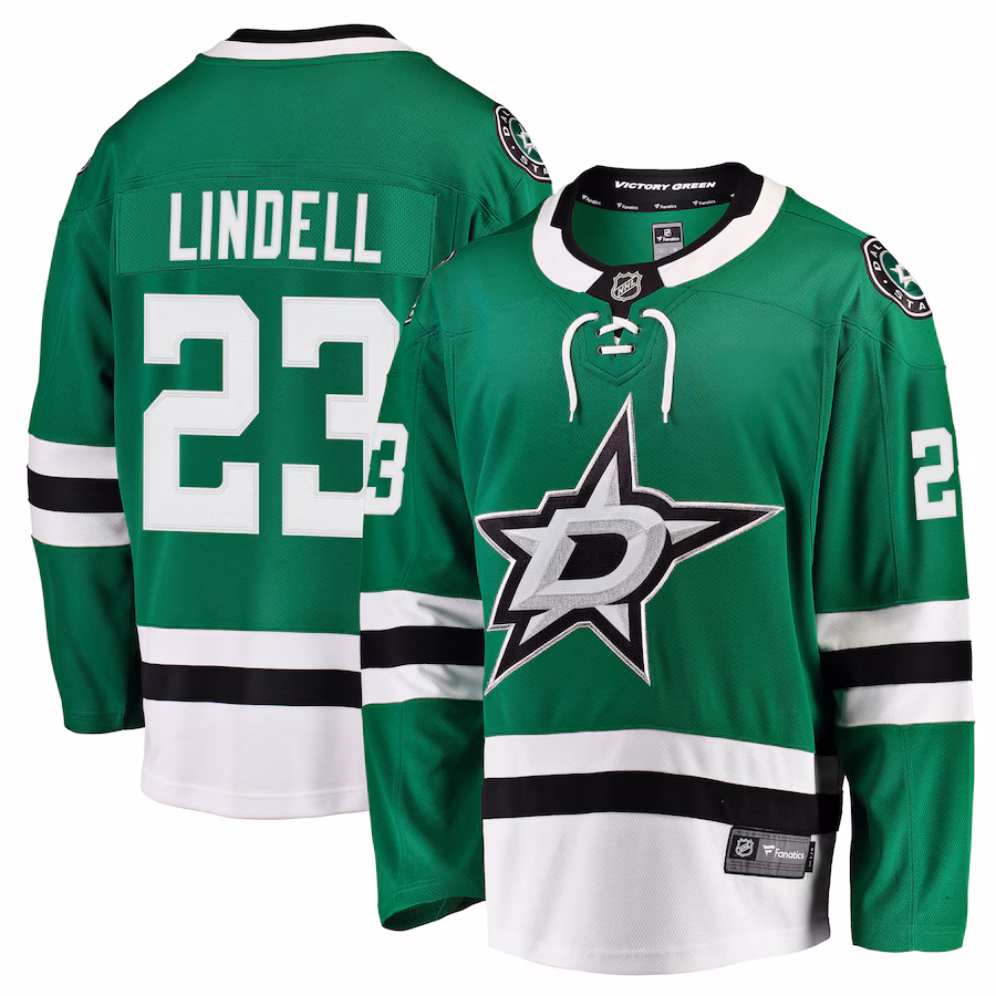 Men's Dallas Stars Esa Lindell Fanatics Kelly Green Breakaway Jersey - Jersey