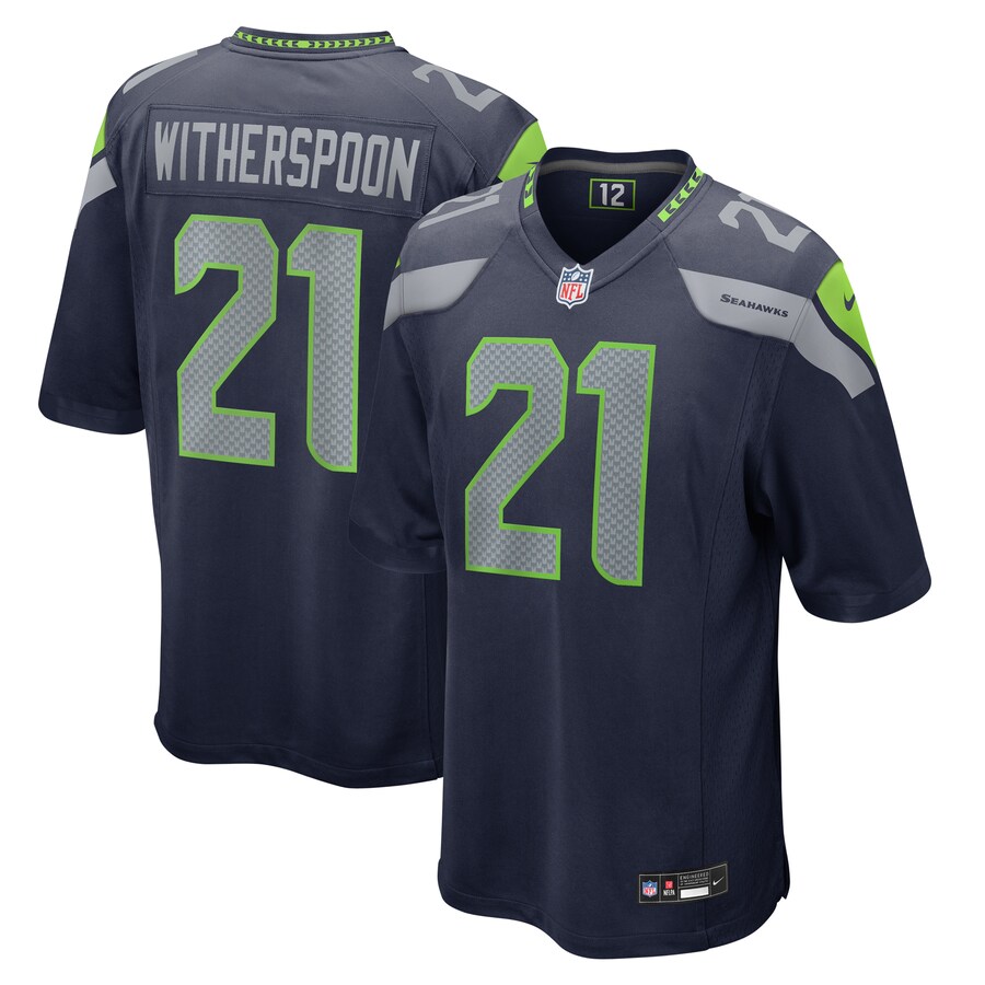 Men's Seattle Seahawks Devon Witherspoon Nike  College Navy  Game Jersey - Jersey