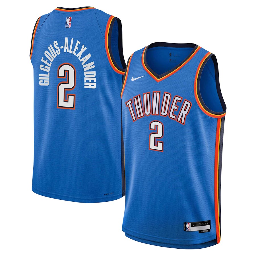 Youth Oklahoma City Thunder Shai Gilgeous-Alexander Nike Blue Swingman Jersey - Icon Edition - Jersey