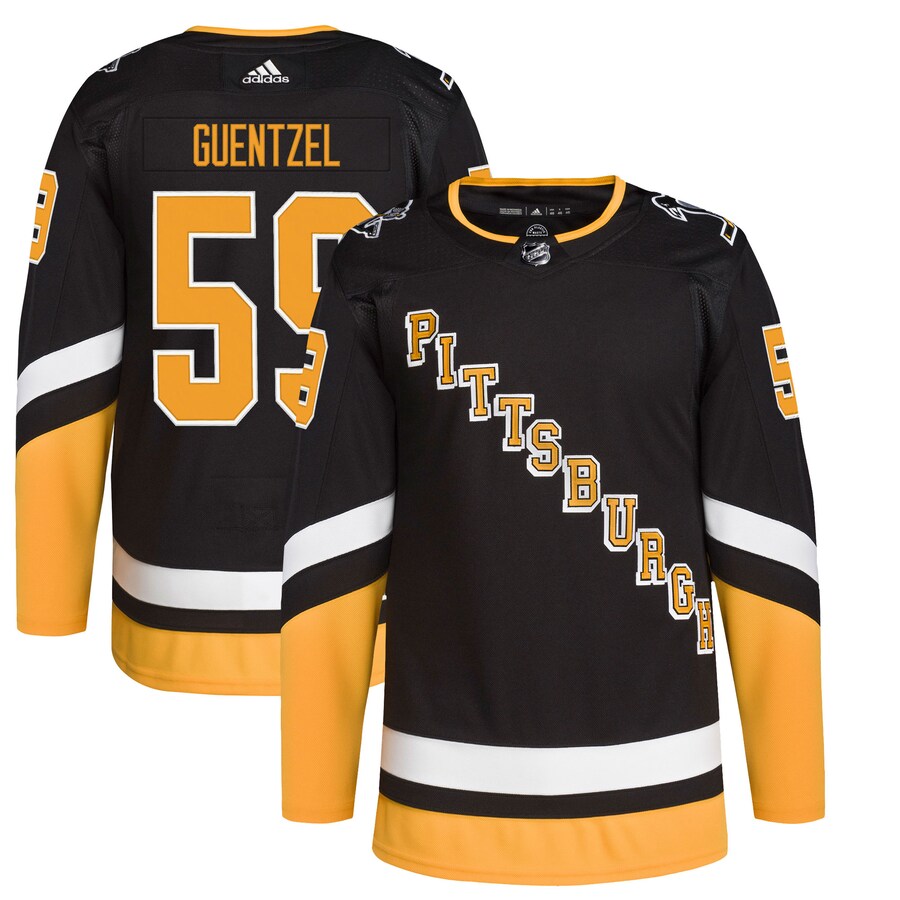 Men's Pittsburgh Penguins Jake Guentzel adidas Black Alternate Primegreen Authentic Pro Player Jersey - Jersey