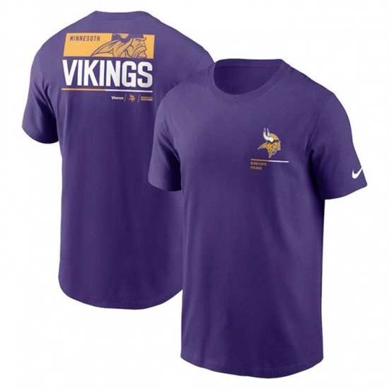 Men's Minnesota Vikings Purple Team Incline T Shirt - Jersey