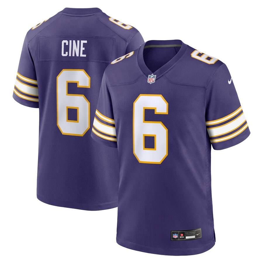 Men's Minnesota Vikings Lewis Cine Nike Purple Classic Player Game Jersey - Jersey