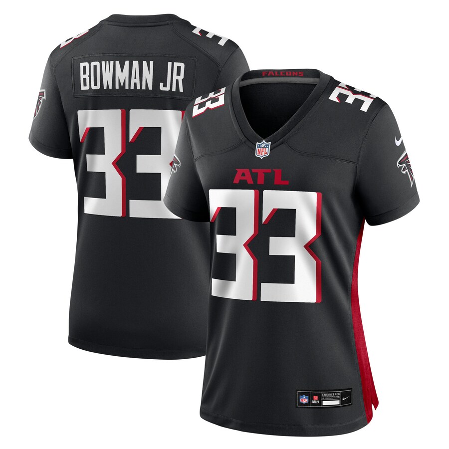Women's Atlanta Falcons Billy Bowman Jr. Nike Black Team Game Jersey - Jersey