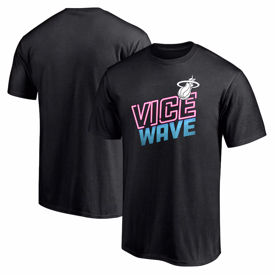 Men's Miami Heat Black Push Ahead T-Shirt - Jersey