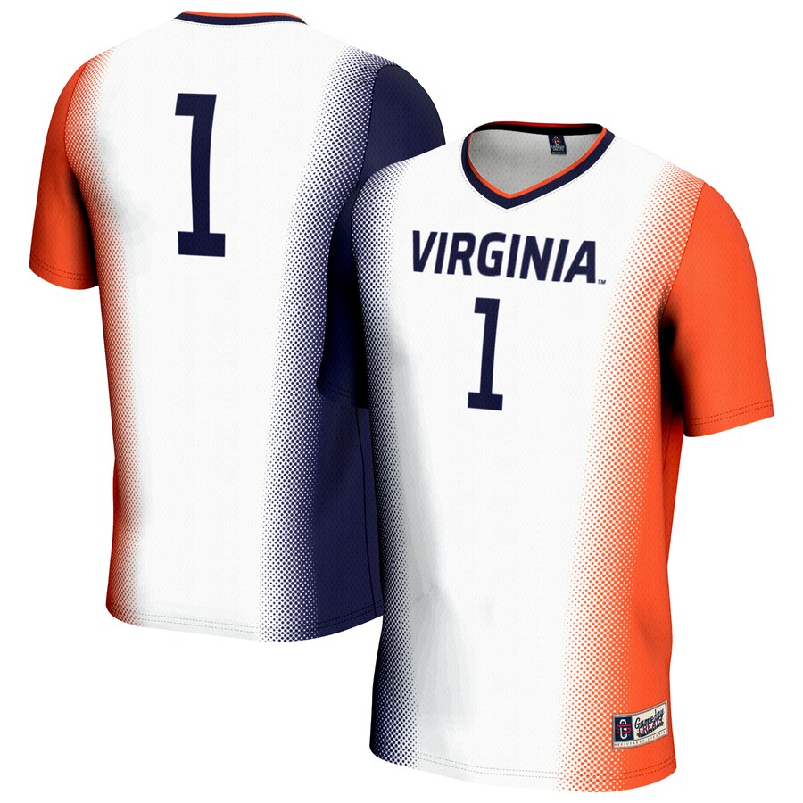 Youth GameDay Greats  White/Navy/Orange Virginia Cavaliers Lightweight Women's Soccer Jersey - Jersey