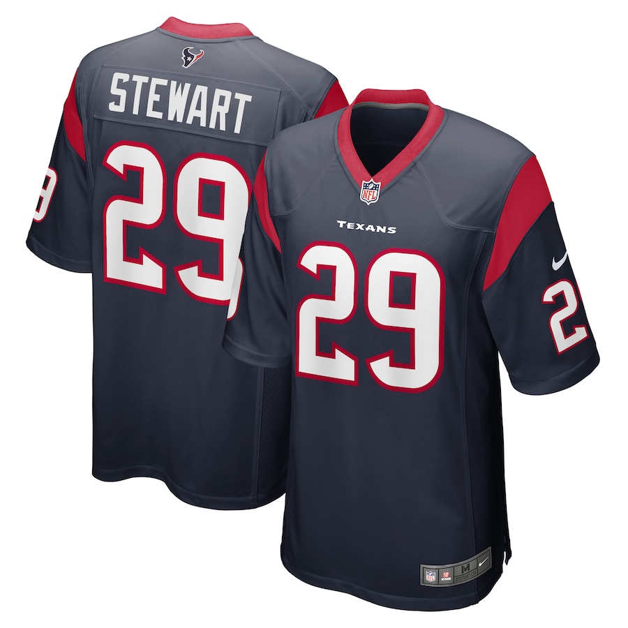 Men's Houston Texans M.J. Stewart Nike Navy Game Player Jersey - Jersey