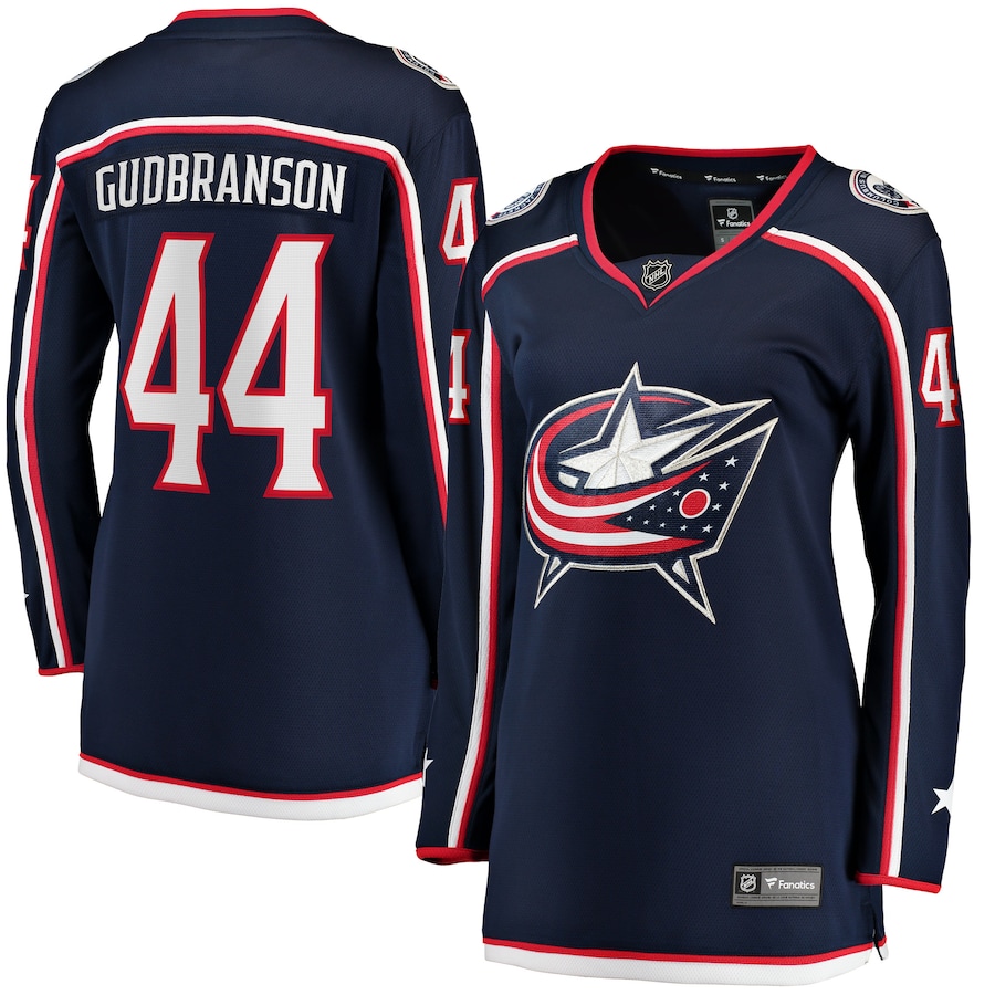 Women's Columbus Blue Jackets Erik Gudbranson Fanatics Navy Home Breakaway Player Jersey - Jersey