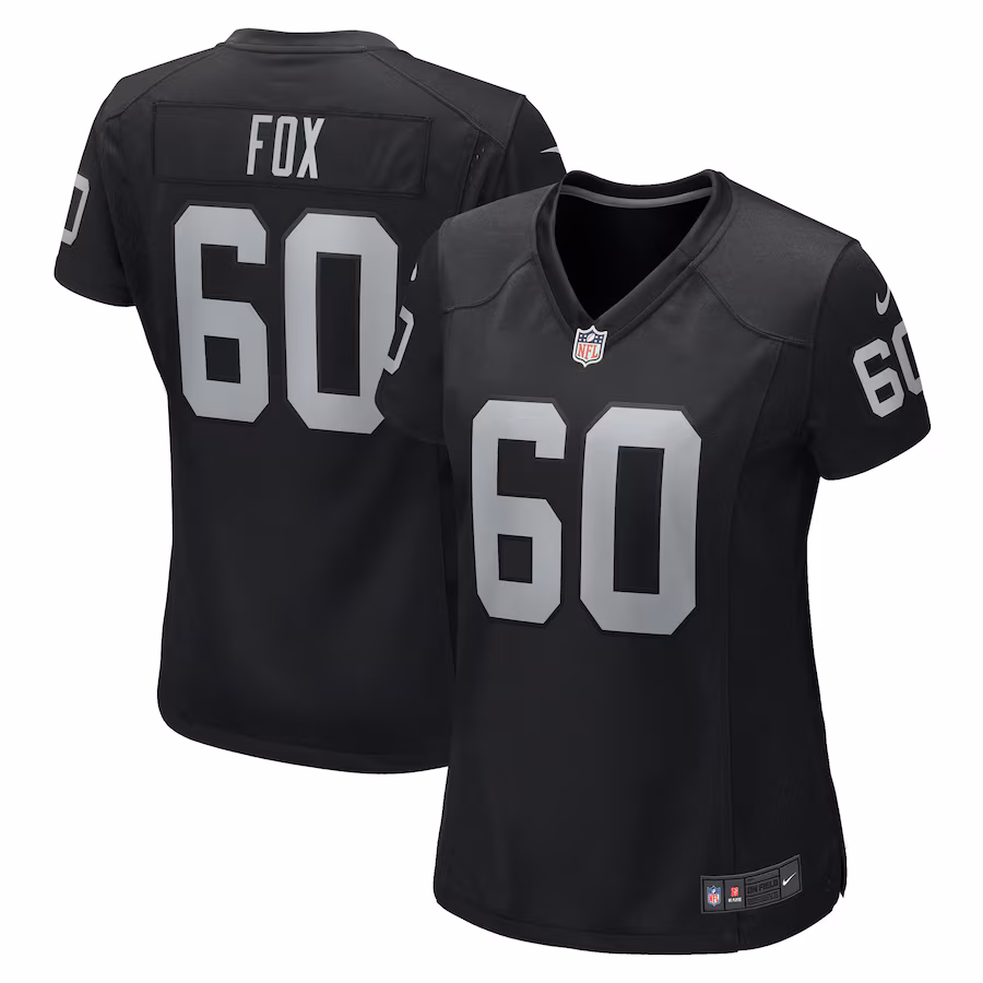 Women's Las Vegas Raiders Tomari Fox Nike Black Game Jersey - Jersey