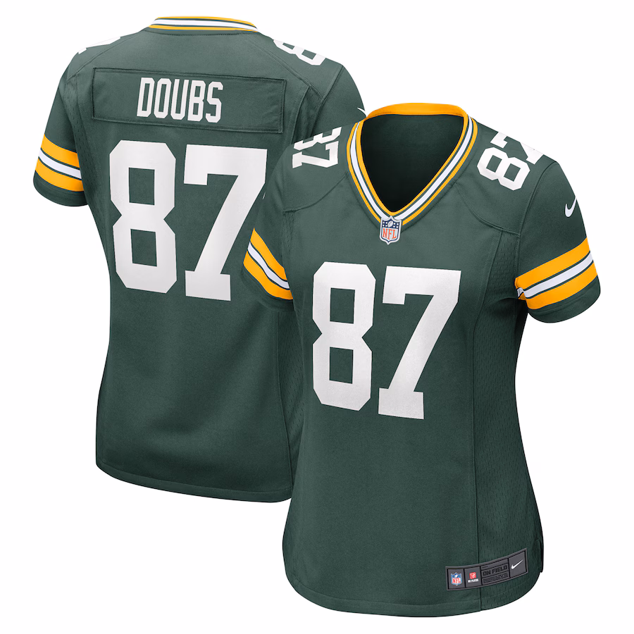 Women's Green Bay Packers Romeo Doubs Nike Green Player Game Jersey - Jersey