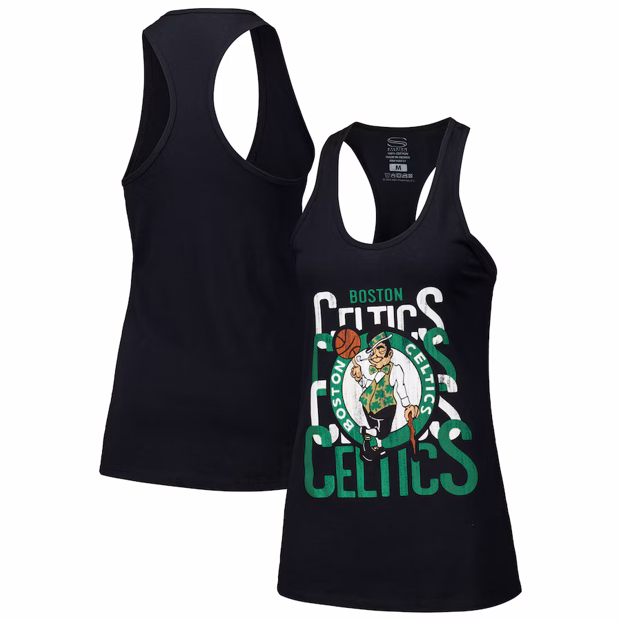 Women's Boston Celtics Stadium Essentials Black Dedication Tank Top - Jersey