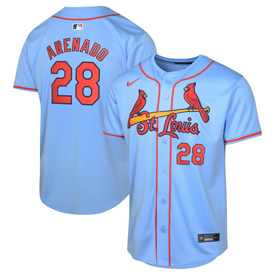 Youth St. Louis Cardinals Nolan Arenado Nike Light Blue Alternate Limited Player Jersey - Jersey