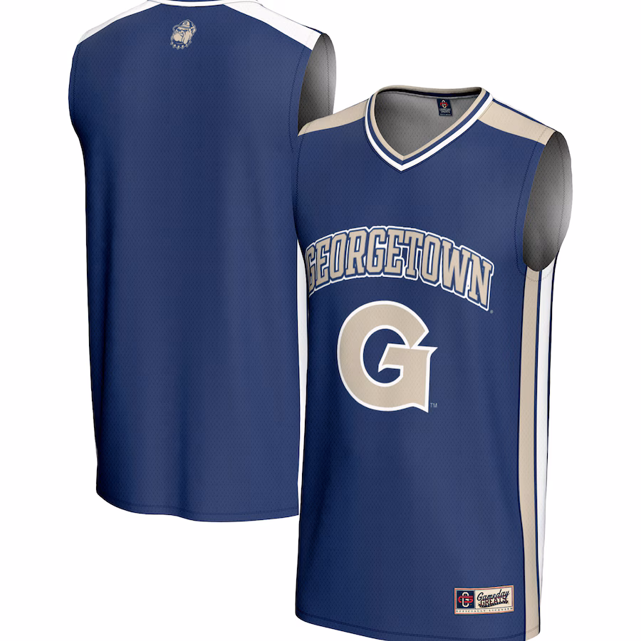 Men's GameDay Greats Navy Georgetown Hoyas Spirit Basketball Jersey - Jersey