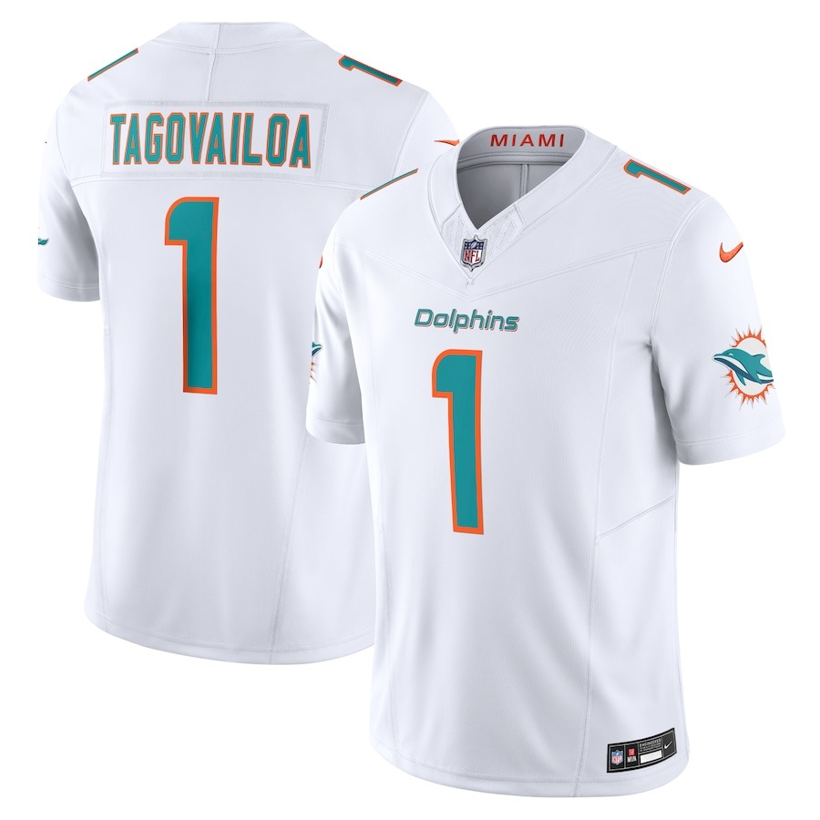 Men's Miami Dolphins Tua Tagovailoa Nike White Vapor F.U.S.E. Limited Jersey - Jersey