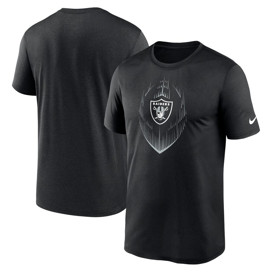 Men's Las Vegas Raiders Nike Black Primetime Legend Icon Performance T-Shirt - Jersey