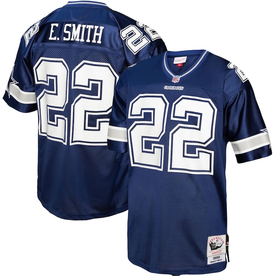 Men's Dallas Cowboys Emmitt Smith Mitchell & Ness Navy Legacy Replica Jersey - Jersey