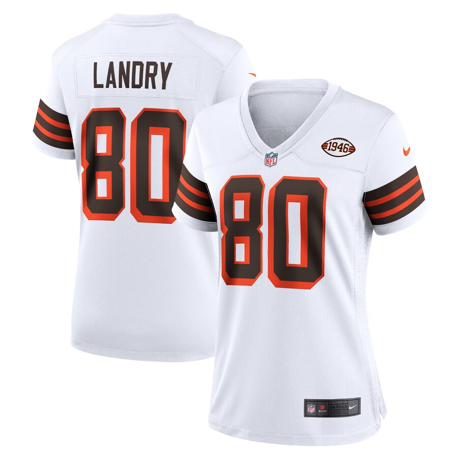 Women's Cleveland Browns Jarvis Landry Nike White 1946 Collection Alternate Game Jersey - Jersey