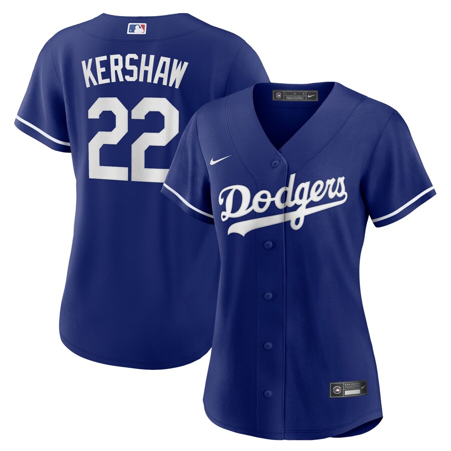 Women's Los Angeles Dodgers Clayton Kershaw Nike Royal Replica Player Jersey - Jersey