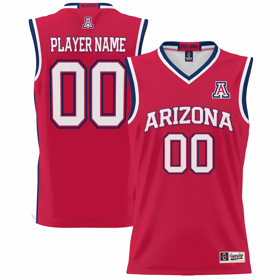 Arizona Wildcats GameDay Greats Youth NIL Pick-A-Player Lightweight Basketball Jersey - Red - Jersey