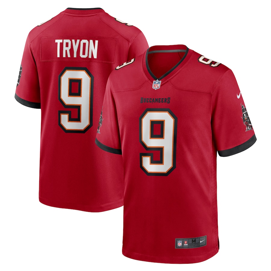 Men's Tampa Bay Buccaneers Joe Tryon Nike Red 2021 NFL Draft First Round Pick No. 32 Game Jersey - Jersey