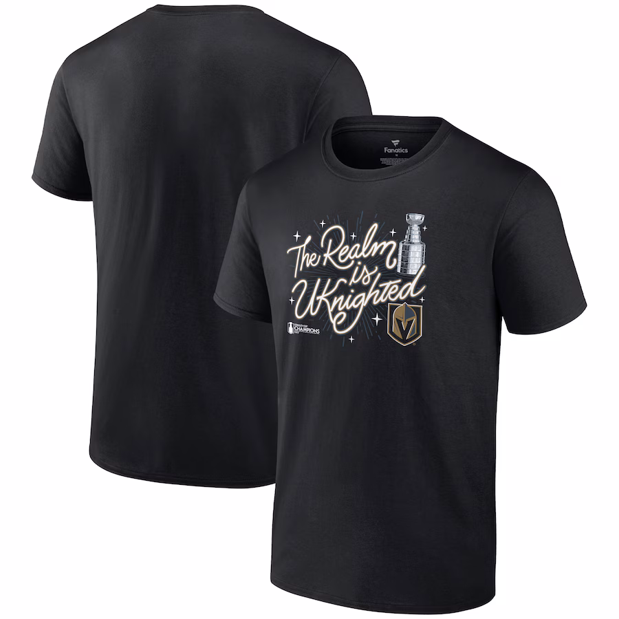 Men's Vegas Golden Knights Fanatics Black 2023 Stanley Cup Champions Celebration T-Shirt - Jersey