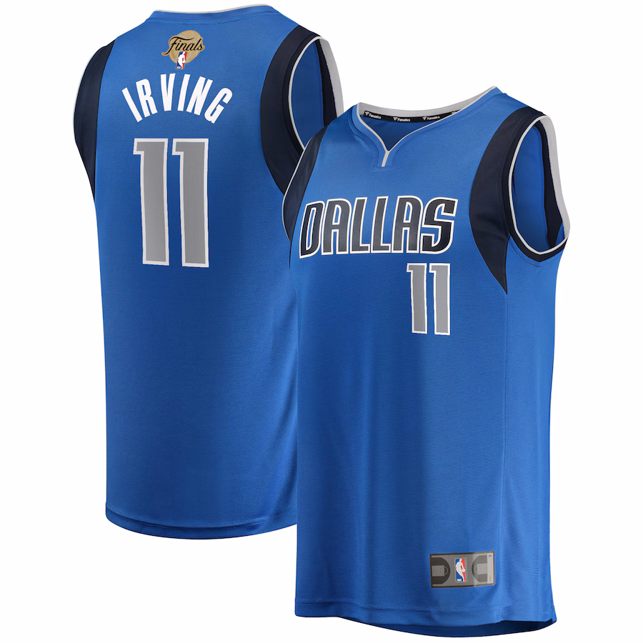 Men's Dallas Mavericks Kyrie Irving Fanatics Blue 2024 NBA Finals Fast Break Replica Player Jersey - Icon Edition - Jersey