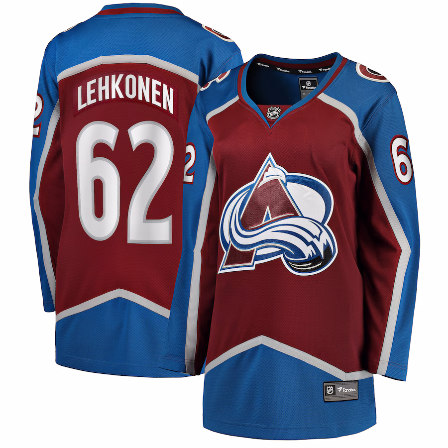 Women's Colorado Avalanche Artturi Lehkonen Fanatics Burgundy Home Breakaway Player Jersey - Jersey