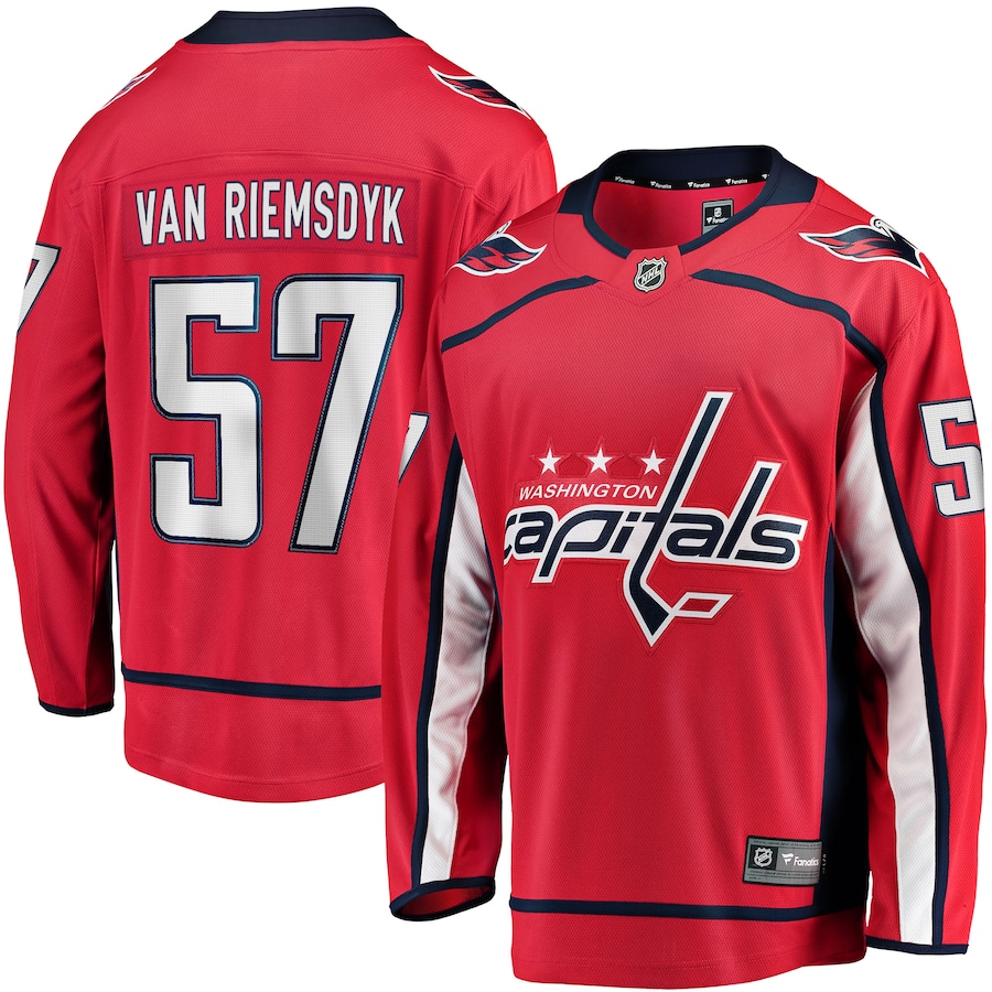 Men's Washington Capitals Trevor van Riemsdyk Fanatics Red Home Breakaway Jersey - Jersey