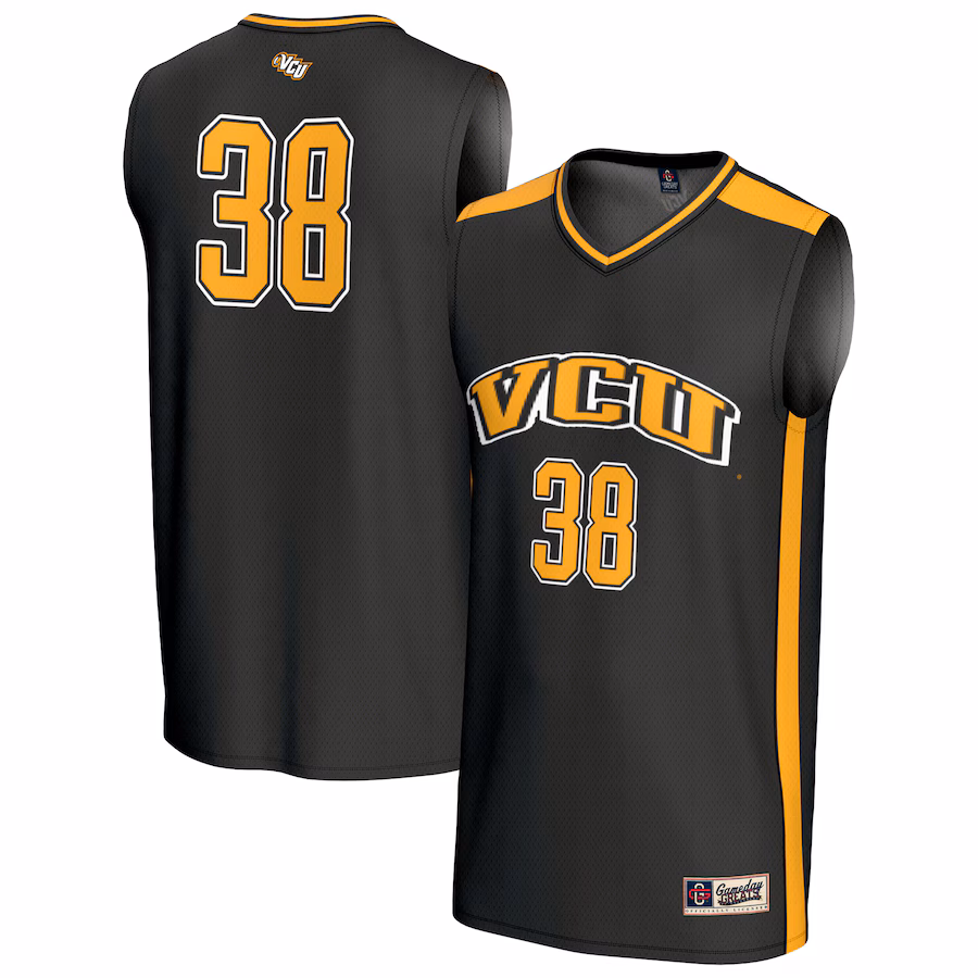 Youth GameDay Greats #38 Black VCU Rams Lightweight Basketball Fashion Jersey - Jersey