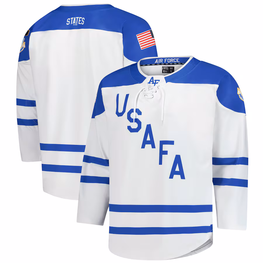 Men's White Air Force Falcons Replica Hockey Jersey - Jersey