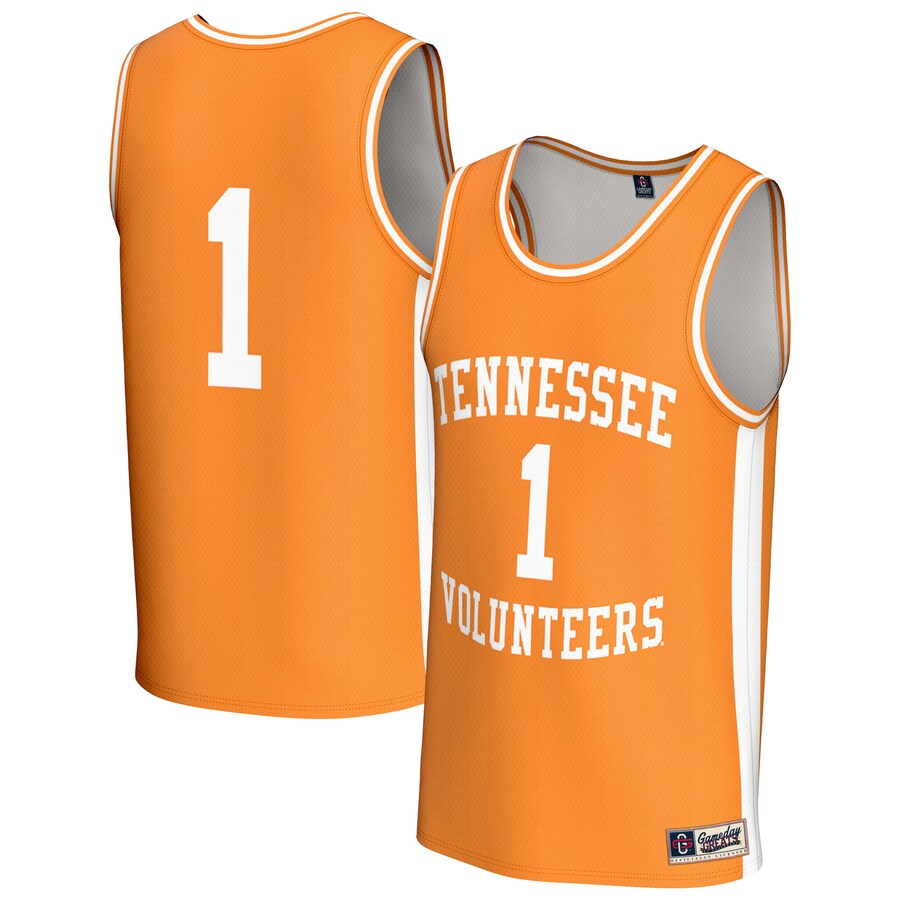 Unisex GameDay Greats #1 Tennessee Orange Tennessee Volunteers Lightweight Men's Basketball Fashion Jersey - Jersey