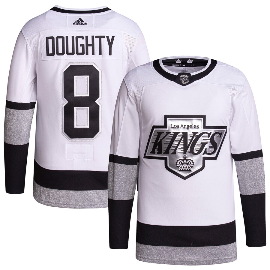 Men's Los Angeles Kings Drew Doughty adidas White Alternate Primegreen Authentic Pro Player Jersey - Jersey