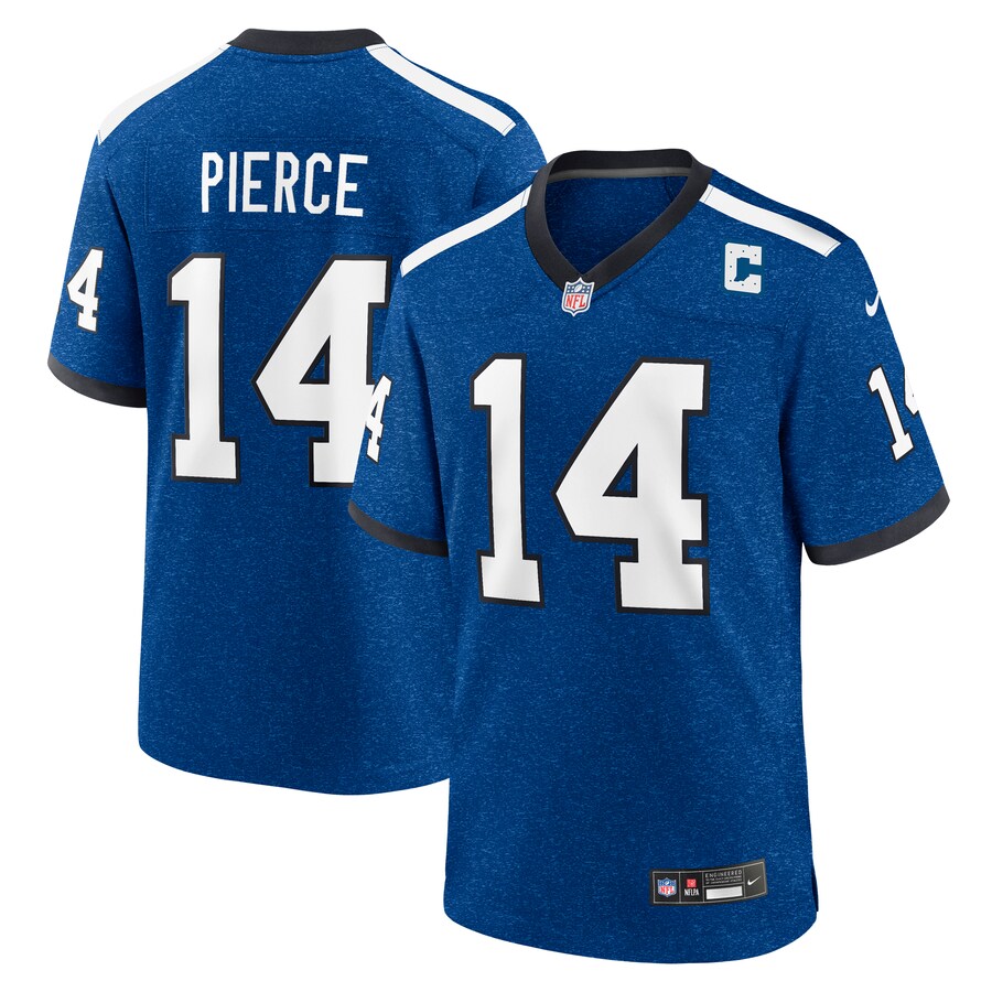 Men's Indianapolis Colts Alec Pierce Nike Blue Alternate Game Jersey - Jersey