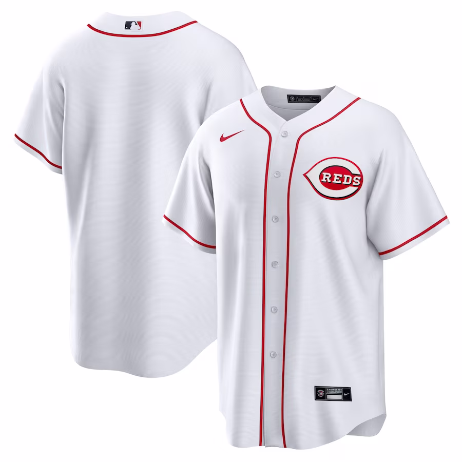 Men's Cincinnati Reds Nike White Home Replica Team Jersey - Jersey