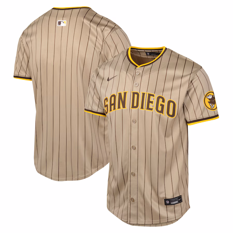 Youth San Diego Padres Nike Tan Alternate Limited Jersey - Jersey