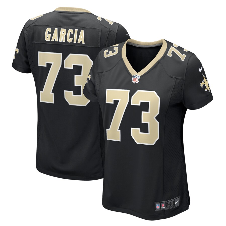 Women's New Orleans Saints Max Garcia Nike  Black Team Game Jersey - Jersey