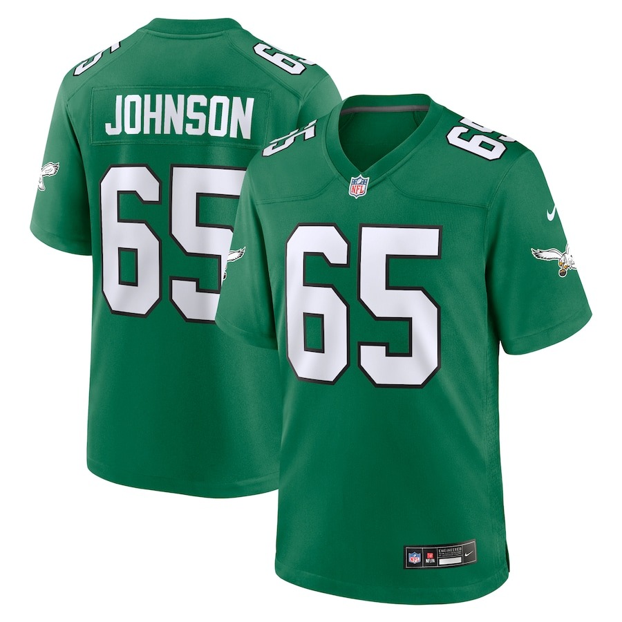 Men's Philadelphia Eagles Lane Johnson Nike Kelly Green Alternate Game Jersey - Jersey