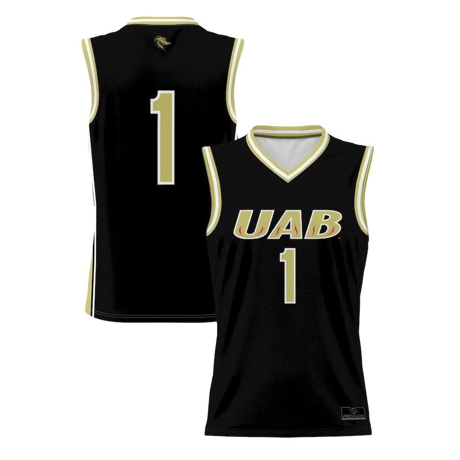 #1 UAB Blazers GameDay Greats Lightweight Basketball Jersey - Black - Jersey