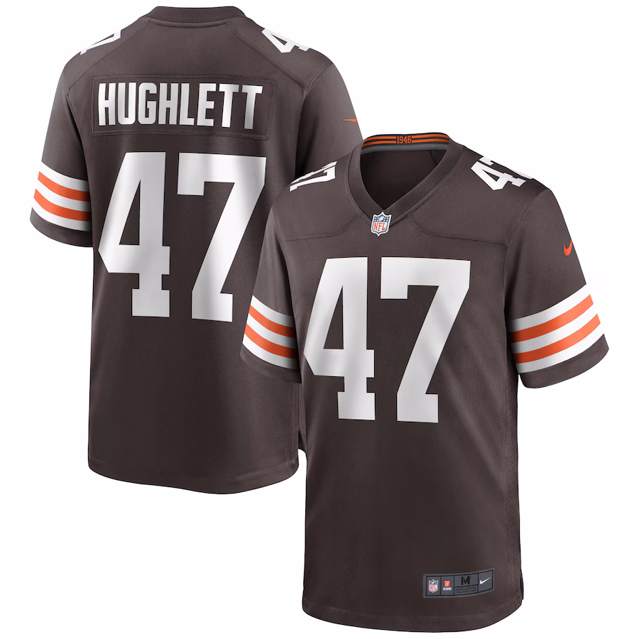 Men's Cleveland Browns Charley Hughlett Nike Brown Game Jersey - Jersey